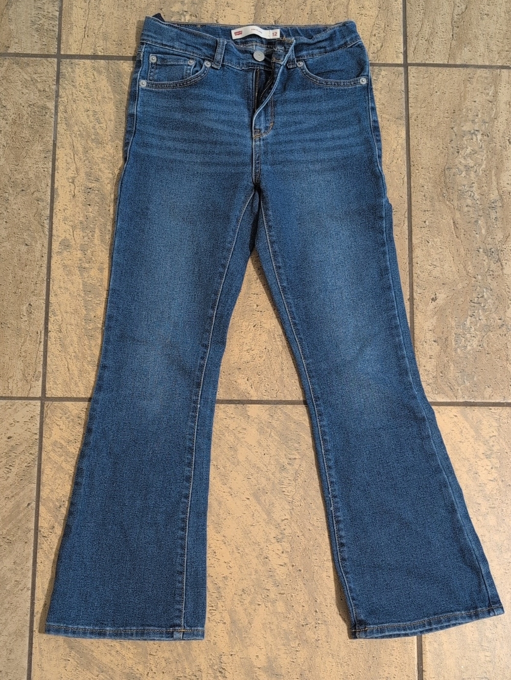 Levi's 726 girls blue flared jeans Size 12